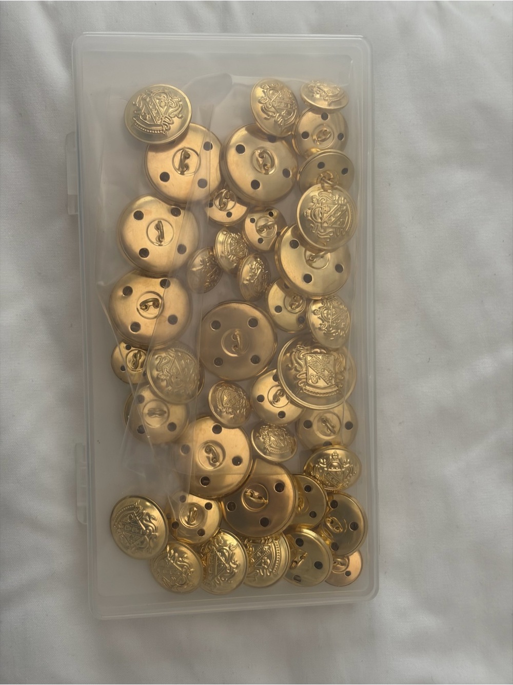 Gold Decorative Metal Buttons - Pack for Home Accents